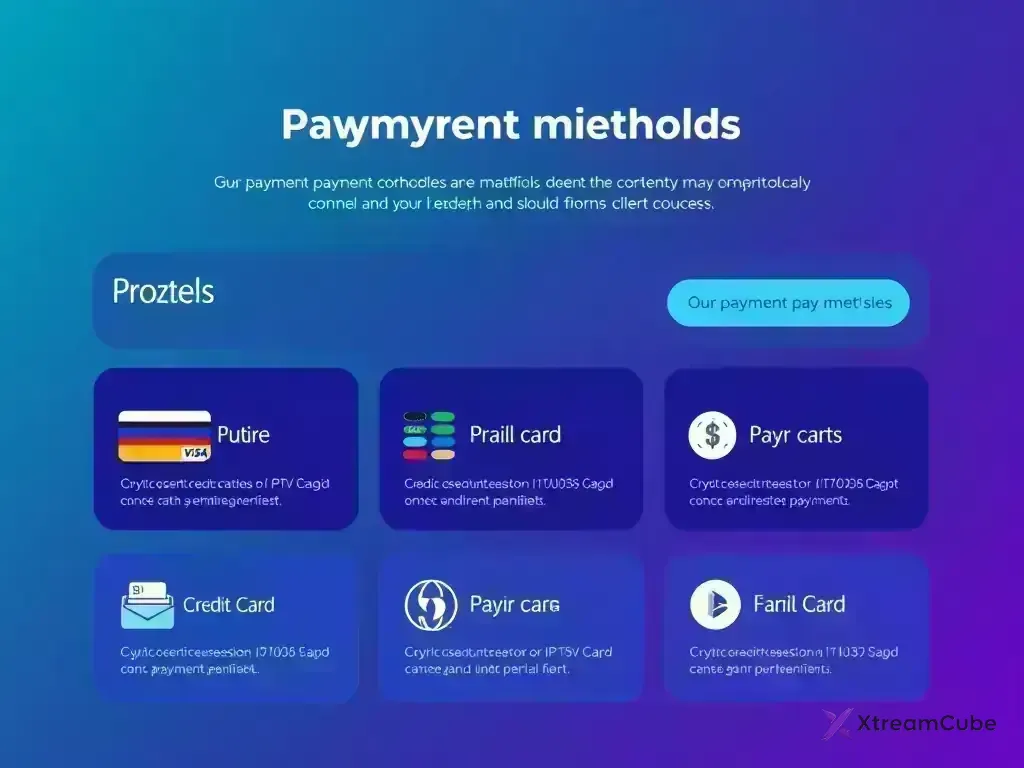 Overview of available payment methods for XtreamCube